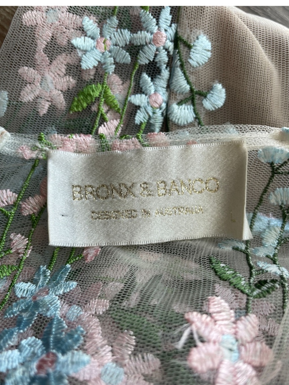Bronx and Banco Isola Embroidered Floral Mini Dress - Picture 5 of 12